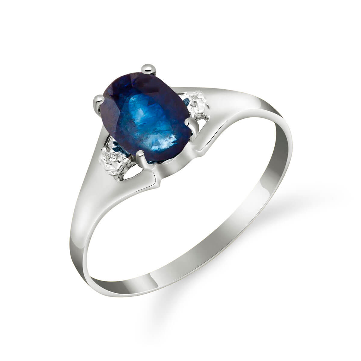 Sapphire & Diamond Desire Ring in Sterling Silver