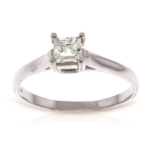 Diamond Solitaire Ring 0.5 ct in 18ct White Gold