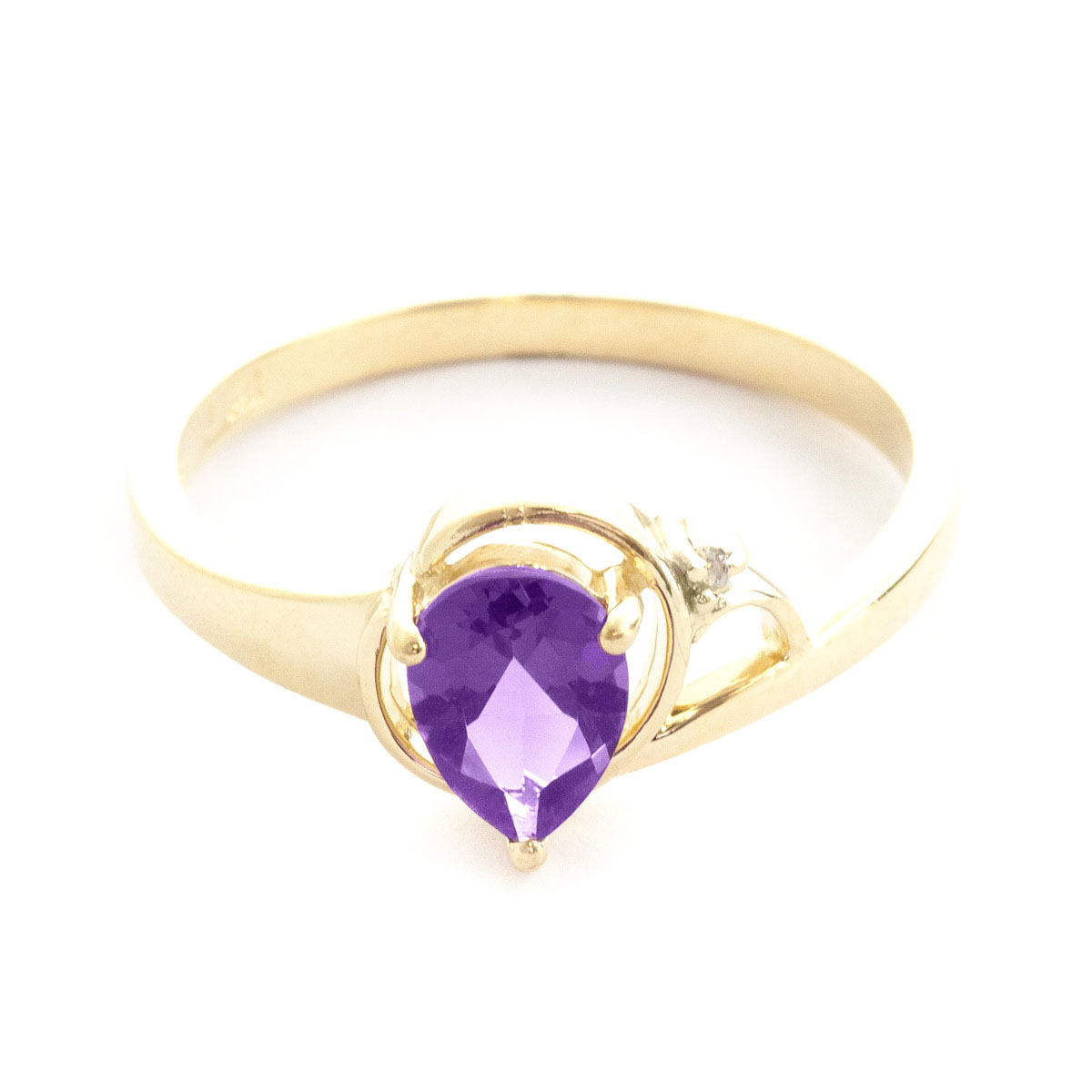 Amethyst & Diamond Glow Ring in 9ct Gold