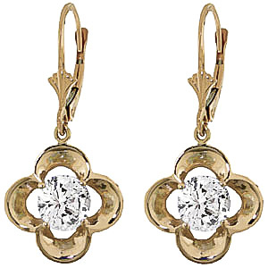 Diamond Drop Earrings 1 ctw in 9ct Gold