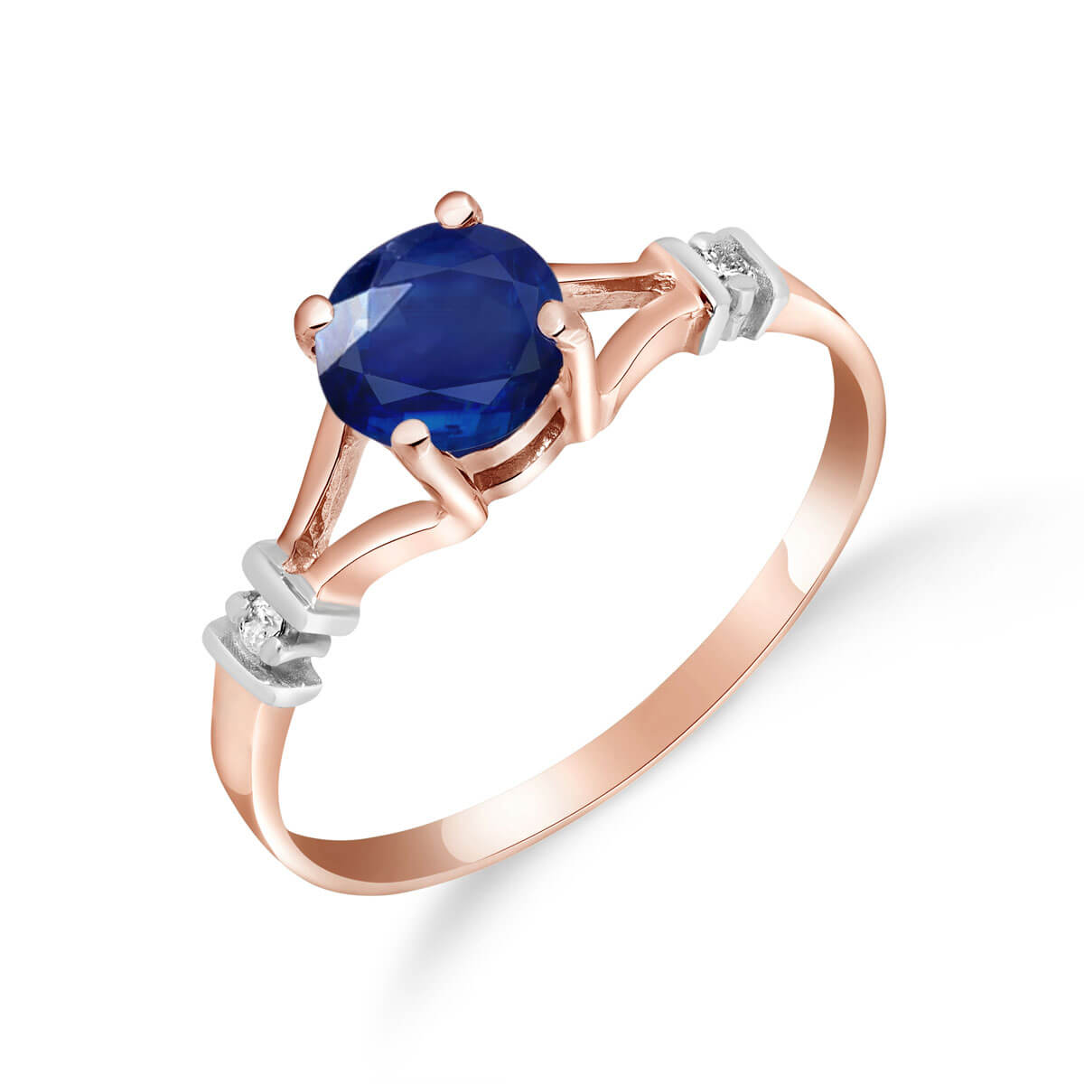 Sapphire & Diamond Aspire Ring in 18ct Rose Gold