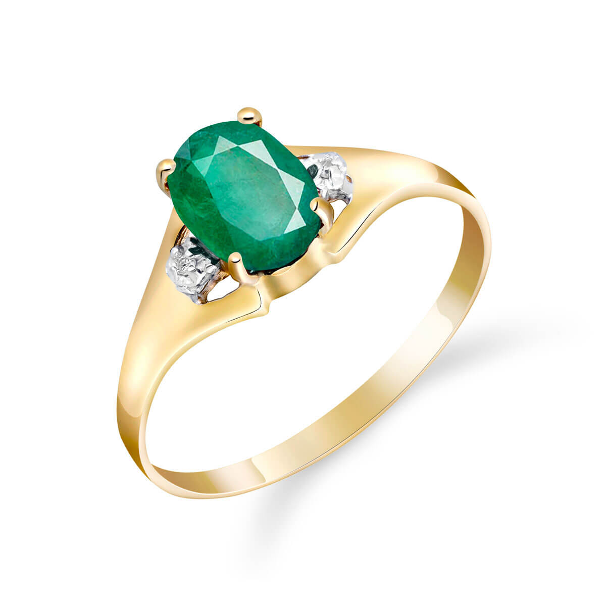 Emerald & Diamond Desire Ring in 9ct Gold