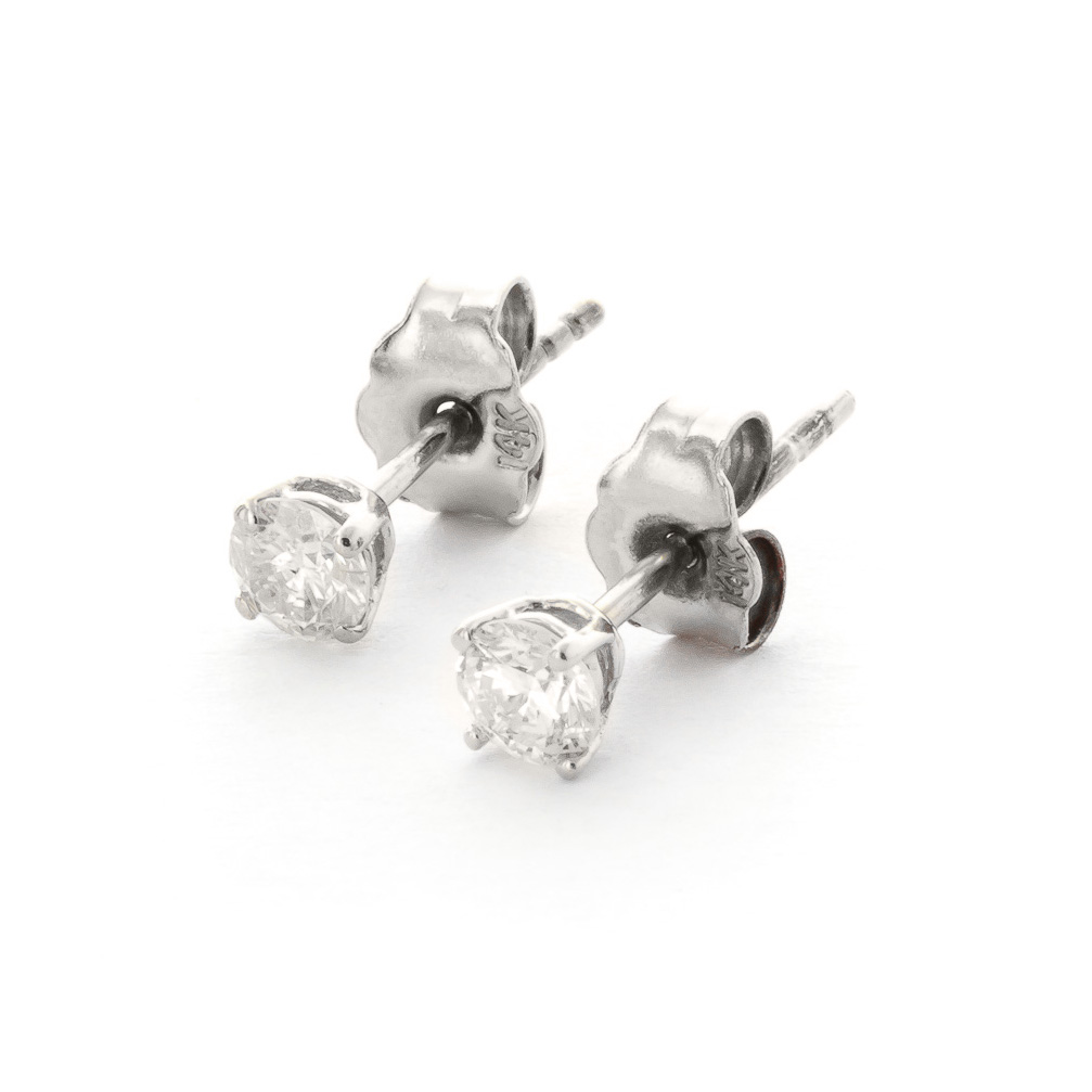 Diamond Stud Earrings 0.3 ctw in 9ct White Gold