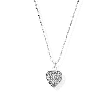 ChloBo Silver Filigree Heart Necklace