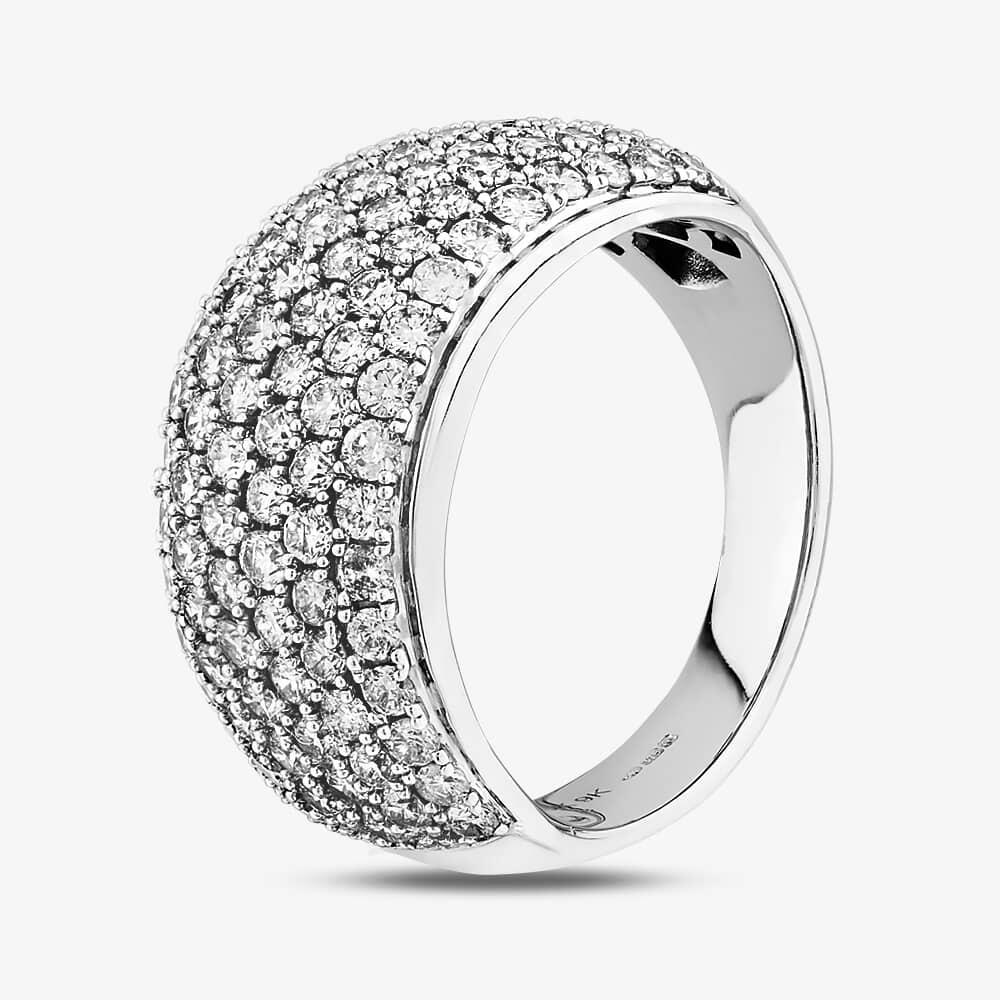 9ct White Gold 2.00ct Diamond Pave Ring THR2910-200 9K K