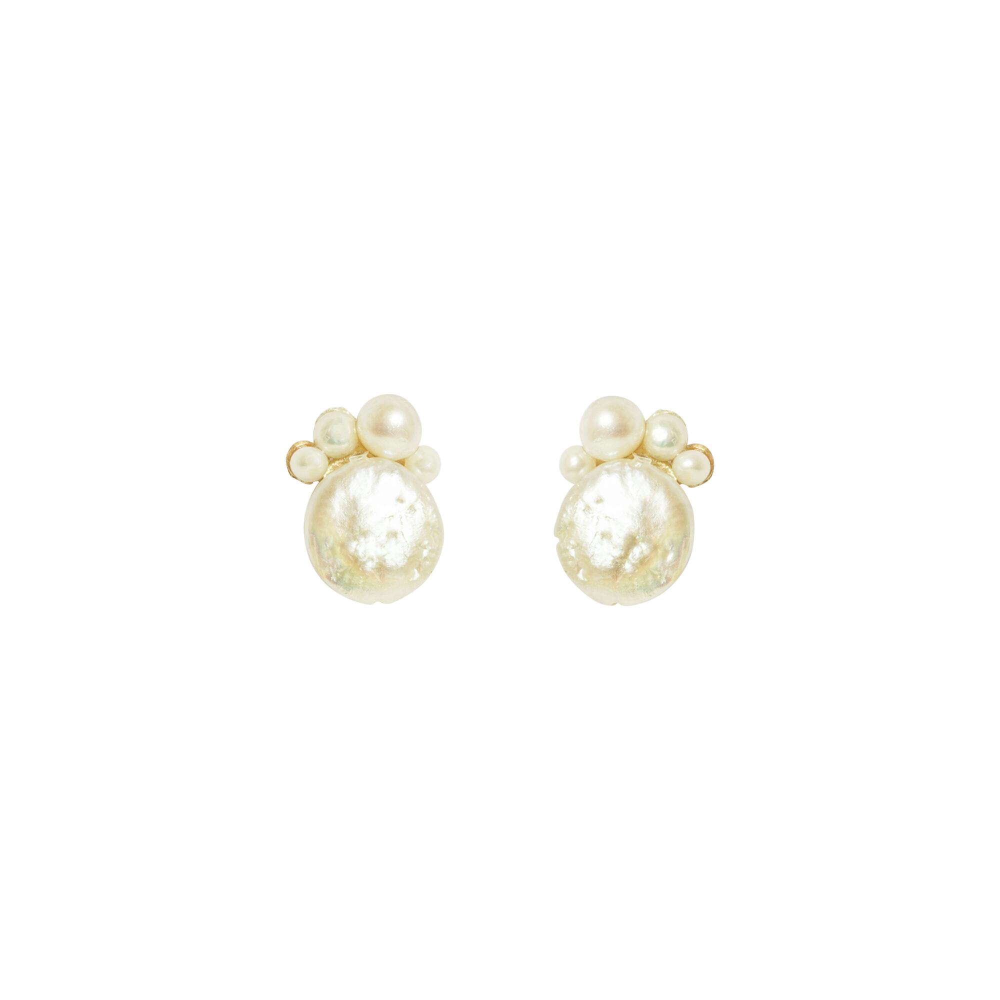 Womens Lily Flo Jewellery Ginger Pearl Earrings