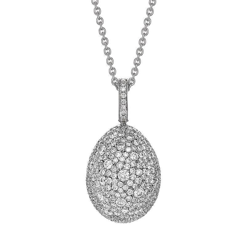 Faberge Emotion 18ct White Gold Diamond Pendant - Default Title / White Gold