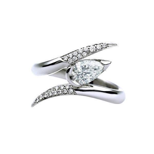 Shaun Leane Entwined 18ct White Gold 0.64ct Diamond Ariana Engagement Ring - L