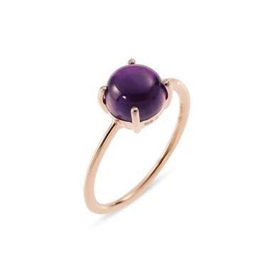 Ponte Vecchio Gioia 18ct Rose Gold 3.10ct Amethyst Ring - Default Title / Rose Gold
