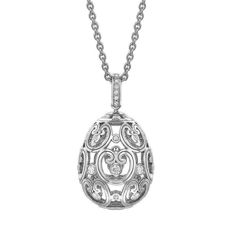 Faberge Imperial Imperatrice 18ct White Gold Diamond Pendant - Default / White Gold