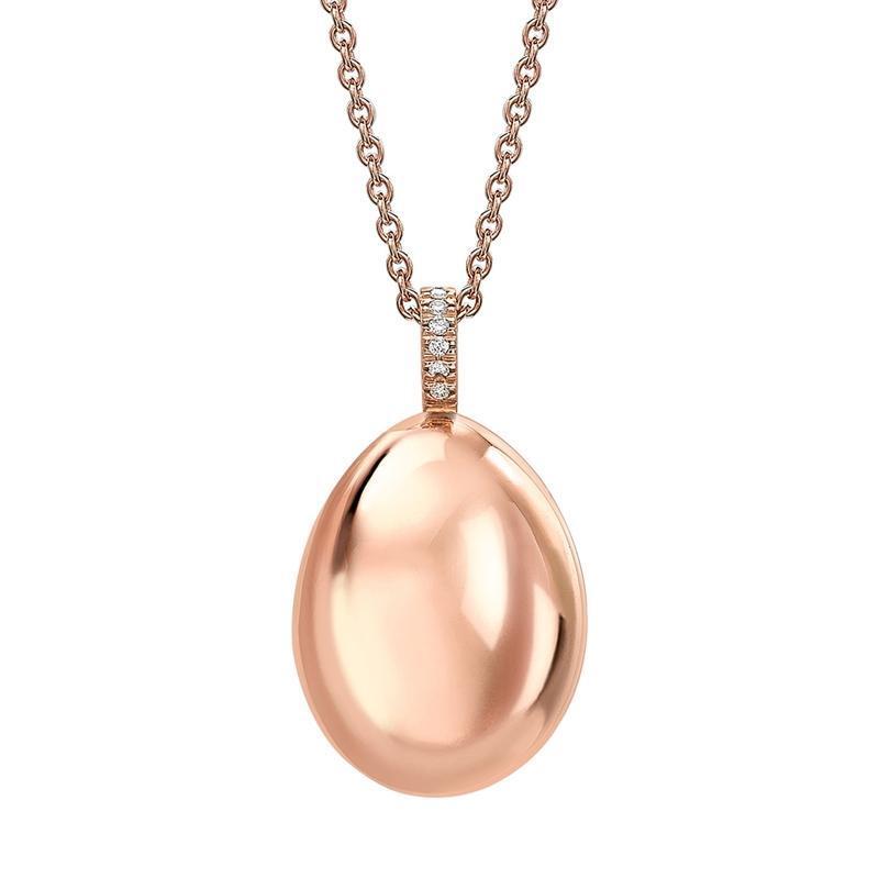Faberge Imperial Simple 18ct Rose Gold Pendant - Default / Rose Gold