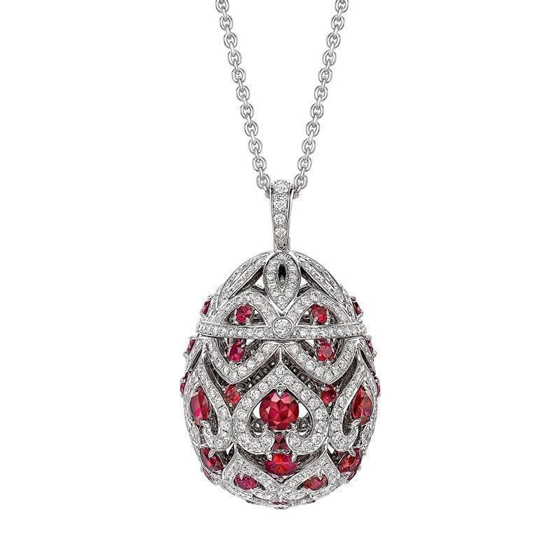 Faberge Imperial Zenya Ruby Pendant - Default Title / Silver