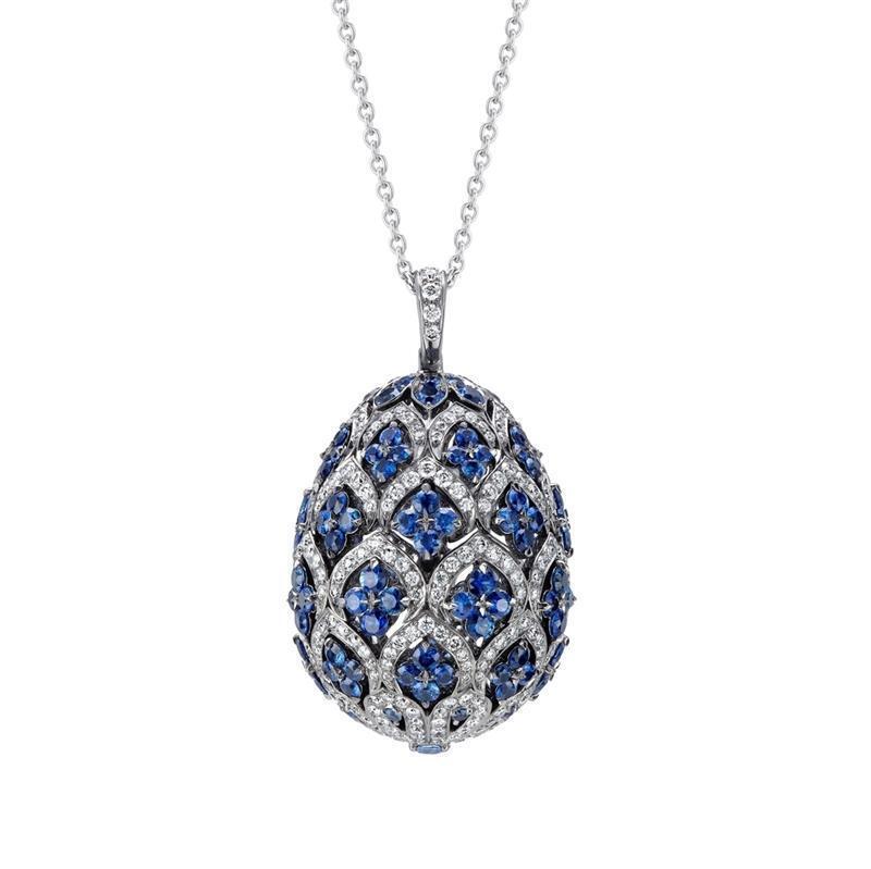 Faberge Imperial Zenya Sapphire Pendant - Default Title / Silver