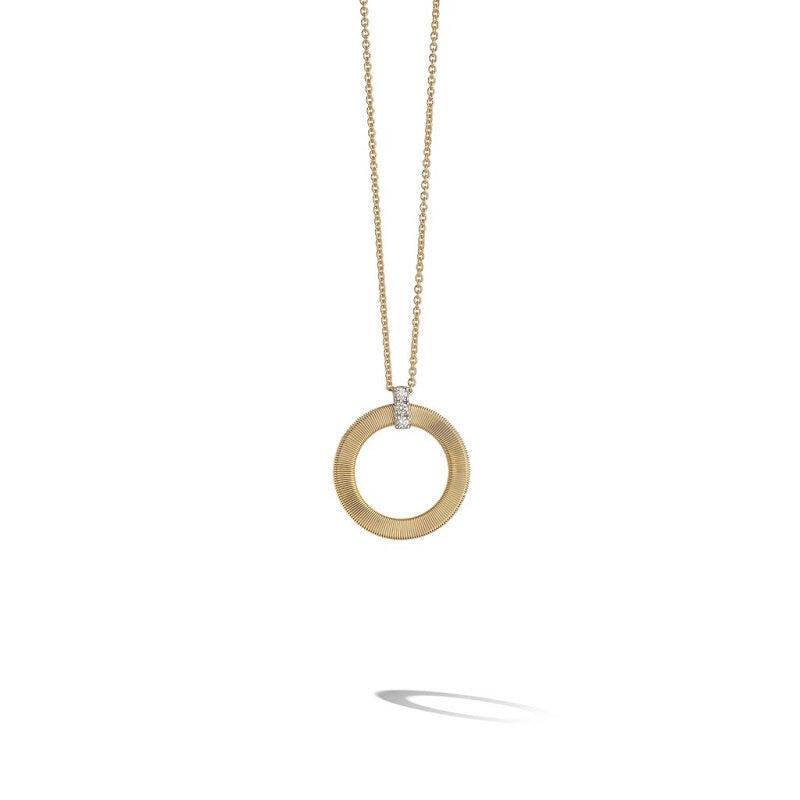 Marco Bicego Masai 18ct Yellow Gold Diamond Round Necklace - Default Title / Yellow Gold