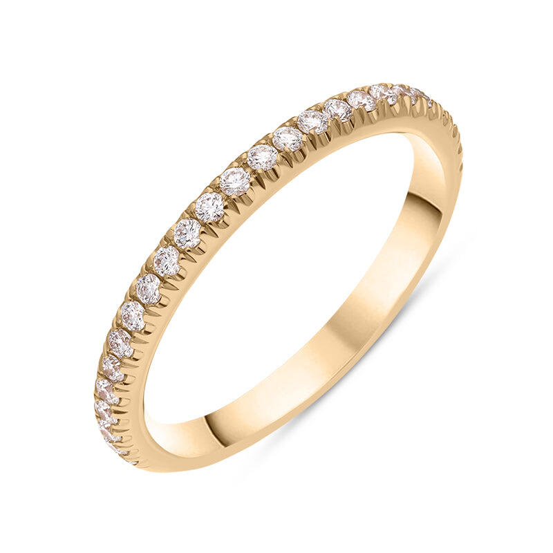 18ct Rose Gold Diamond Half Eternity Ring