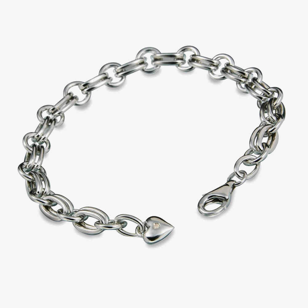 Hot Diamonds Statement Silver Charm Bracelet DL071
